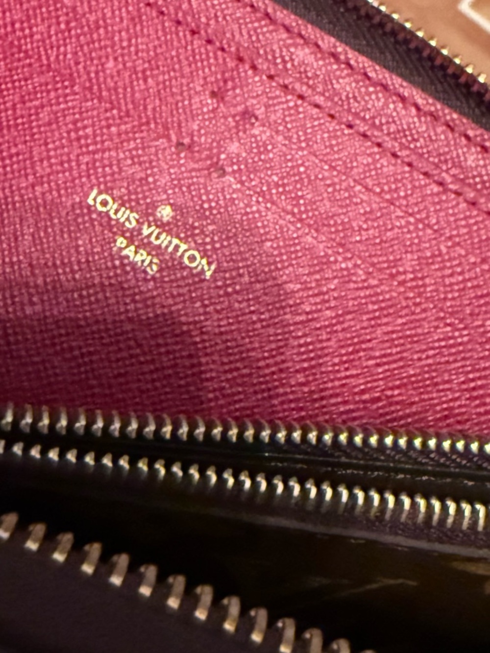 Louis Vuitton Monogram Canvas Zip Around Wallet in Brown and Gold - Picture 6 of 6